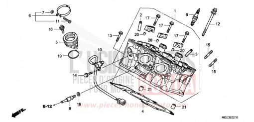 ZYLINDERKOPF (HINTEN) VFR1200FDD de 2013